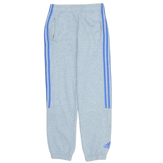 Adidas Boys Grey Joggers 11-12 Years Elastic Waist Sweatpants