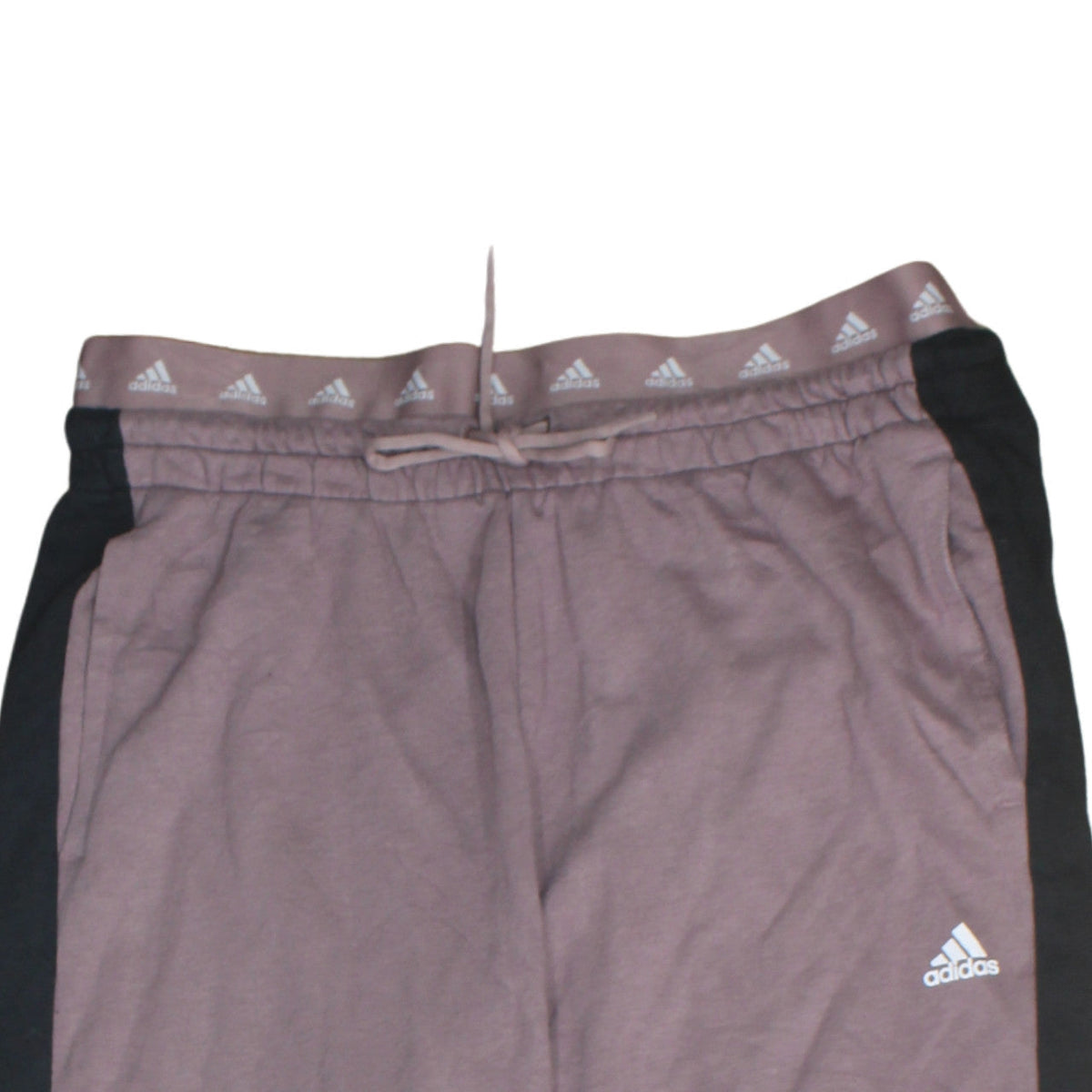 Additional view of Adidas women’s xl mauve black jogger sweatpants elastic waistband