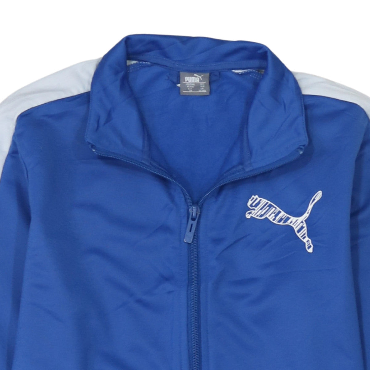 Additional view of Puma boys’ blue 13-14 years track jacket full zip lightweight sports top