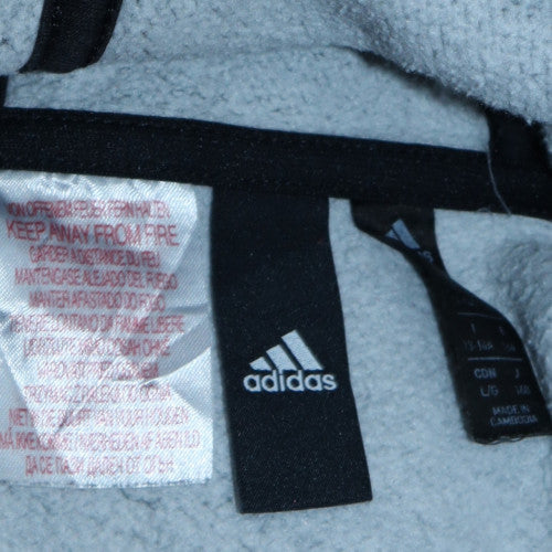 Additional view of Adidas boys’ black camouflage pullover hoodie, size L, - cotton blend fleece