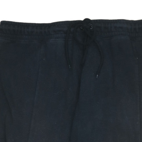 Nike Men Black L Jogger Sweatpants Cotton Blend Activewear