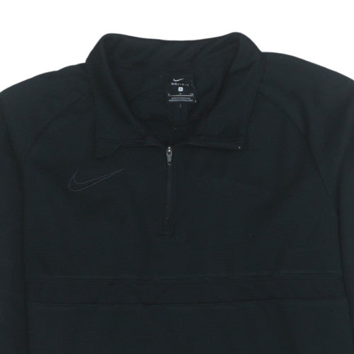 Nike Men's Black Small Dri-Fit 1/4 Zip Pullover Sweatshirt