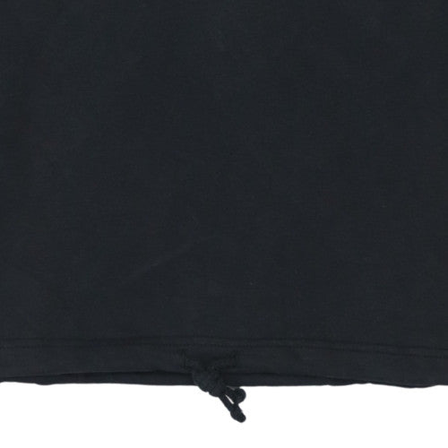 Adidas Womens Black Pullover Hoodie Size 10 Cotton Hooded Athletic Top