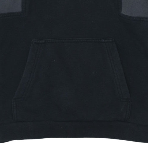 Additional view of Nike boys’ black & grey pullover hoodie xl (158-170cm) fleece logo sweatshirt