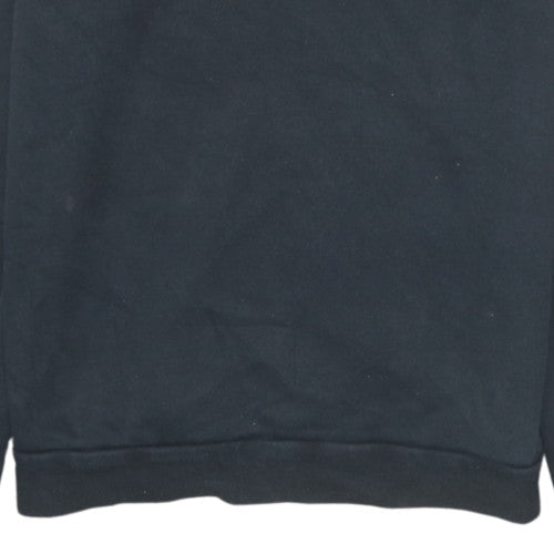 Additional view of Adidas men’s black medium sweatshirt crew neck pullover classic logo