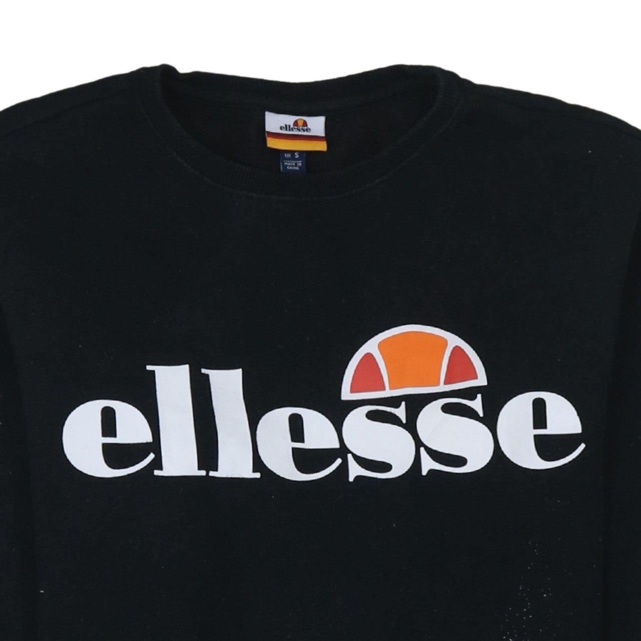 Additional view of Ellesse Men’s Black Regular Fit Crew Neck Pullover Sweatshirt S