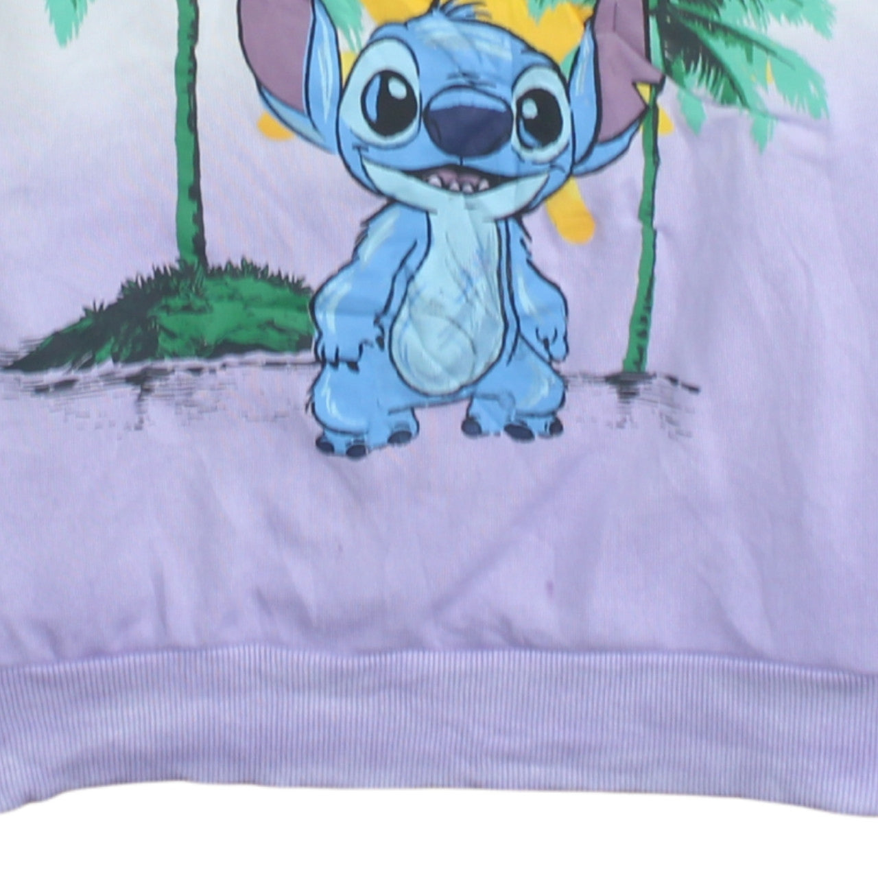 Disney Stitch at George Women’s White Purple Pullover Sweatshirt Size 8-10