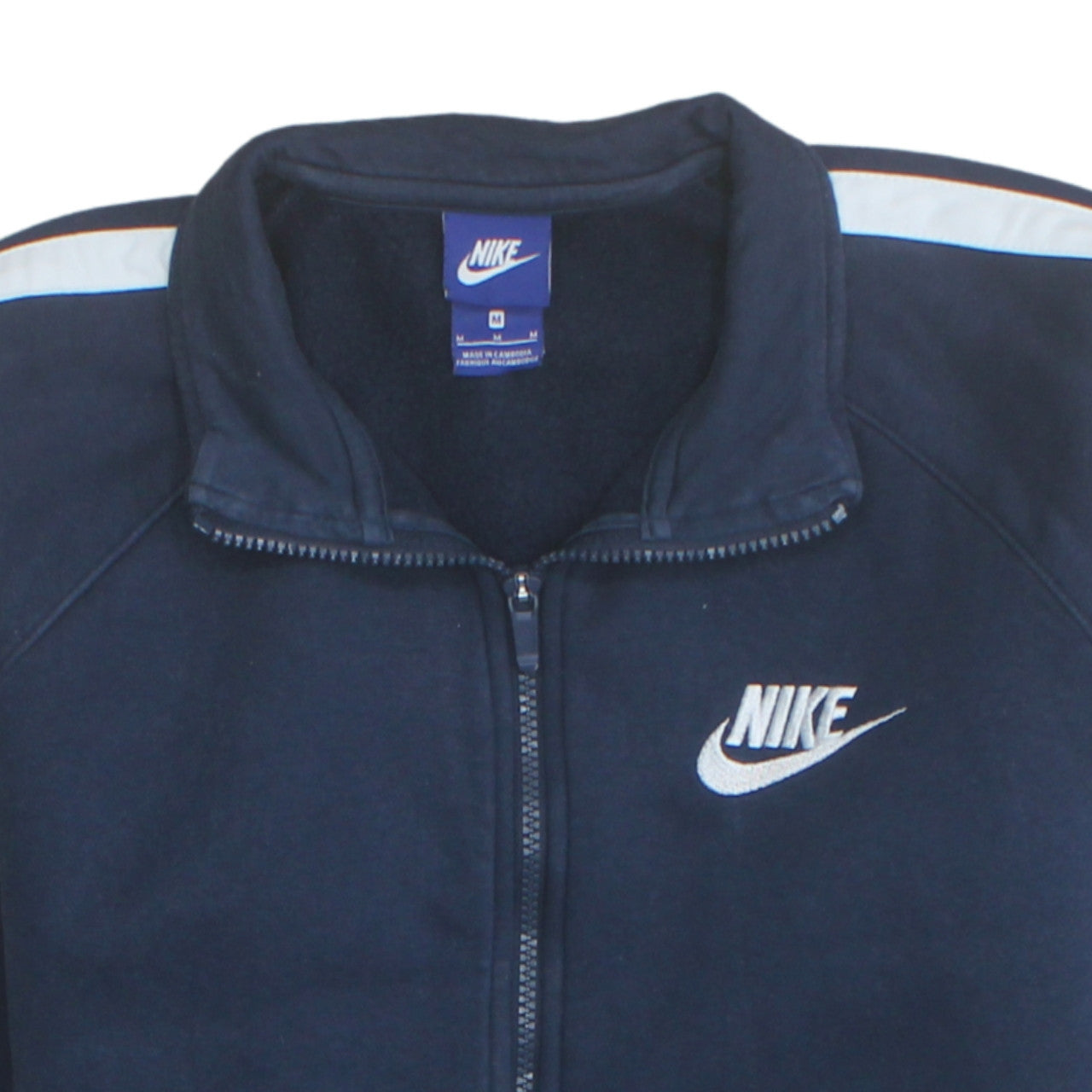 Nike Men's Blue Full Zip Fleece Sweatshirt Medium Sportswear