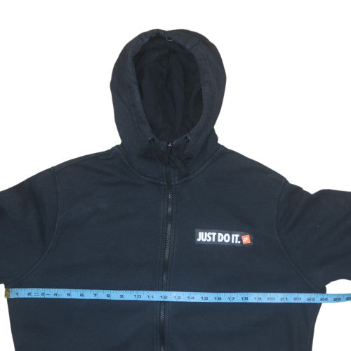 Nike Men's Black XL Full Zip Hoodie Just Do It Sportswear