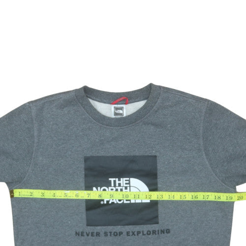The North Face Boys Grey XL Pullover Fleece Sweatshirt with Logo