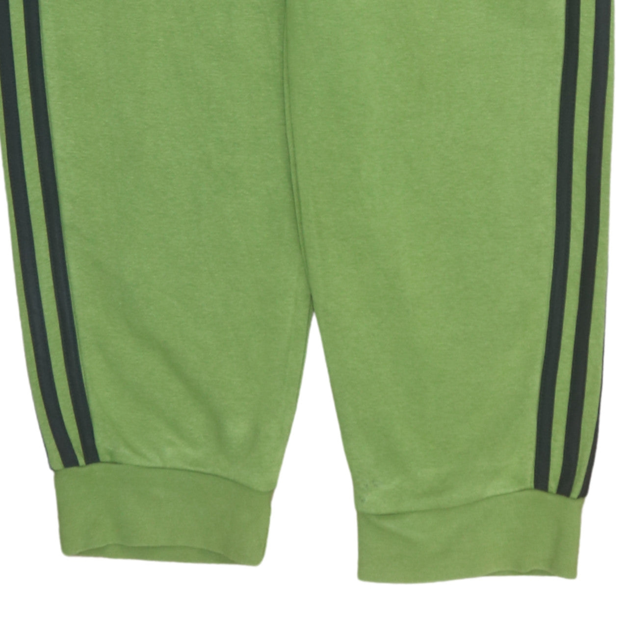 adidas Mens Green Sweatpants L Regular Fit Fleece Tapered Trousers
