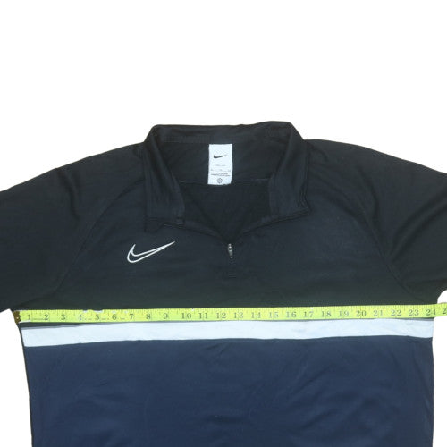 Nike Men's Blue 1/4 Zip Dri-Fit Sports Sweatshirt XL
