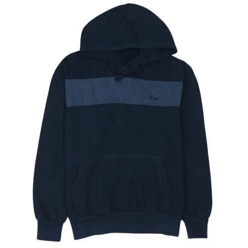 Additional front view of Lee Cooper Men's Blue Pullover Hoodie S Regular Fit Fleece
