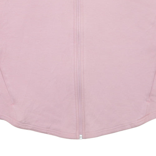 Additional view of Puma Women Pink Full Zip Hoodie L Lightweight Hooded Sweatshirt