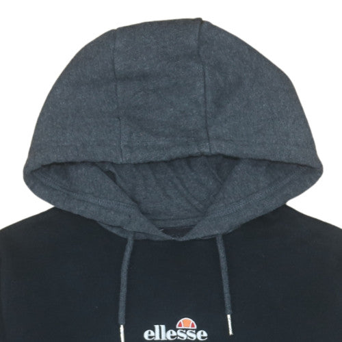 Ellesse Men's Black Pullover Hoodie L Logo Hooded Sweatshirt