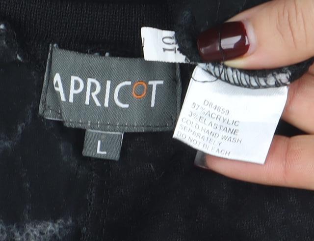 Apricot Women’s Black Geometric Lace Tank Dress L