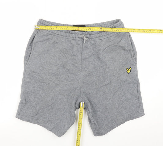 Lyle & Scott Men’s Grey Sweat Shorts Size L Elastic Waist Casual