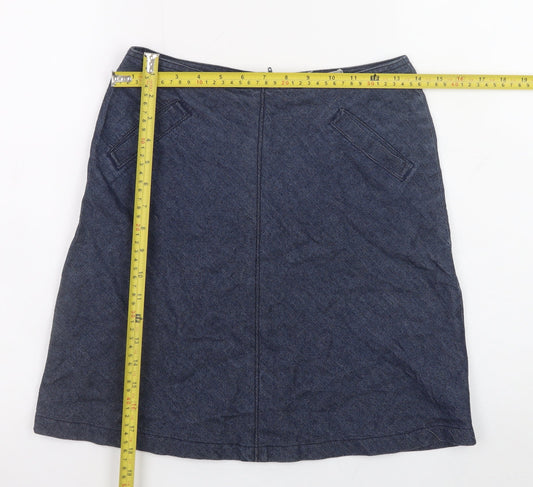 Rock V Teens Blue A-Line Cotton Denim Skirt XS