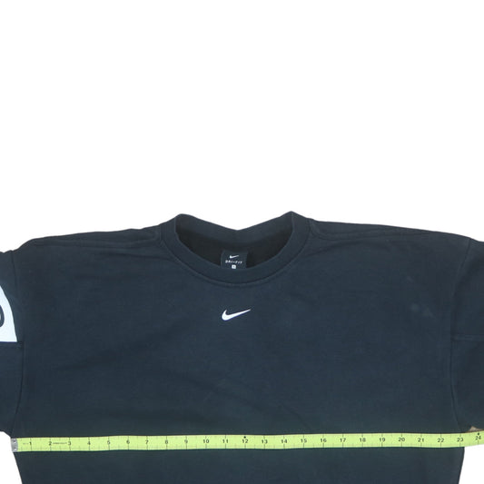 Nike Women Black Dri-FIT Crew Neck Pullover Sweatshirt S