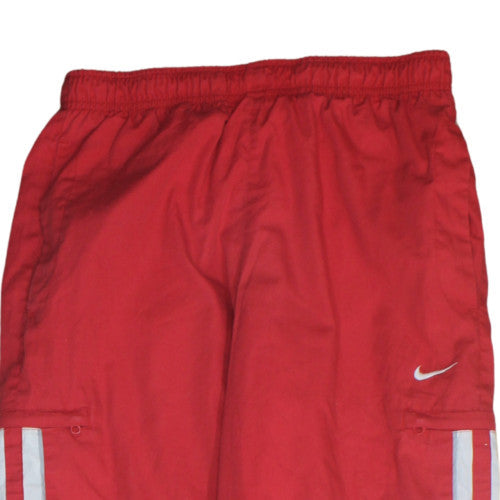 Additional view of Nike boys’ red track pants 10 years elastic waist side stripe activewear