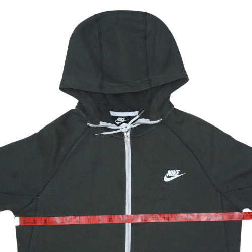 Nike Men's Black Full Zip Hoodie Size M Cotton Blend