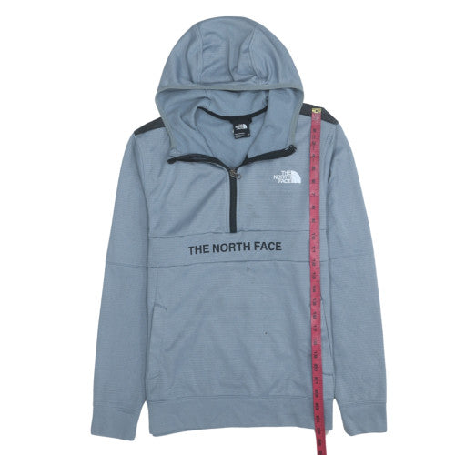 The North Face Men's Grey 1/2 Zip Hoodie Fleece Size S