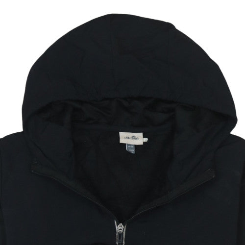 Ellesse Men's Black 1/2 Zip Hooded Sweatshirt Size M Lightweight Logo