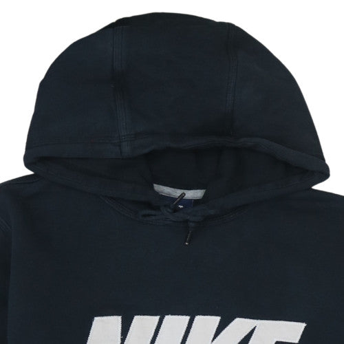 Nike Men's Black Pullover Hoodie M Fleece Logo Sportswear