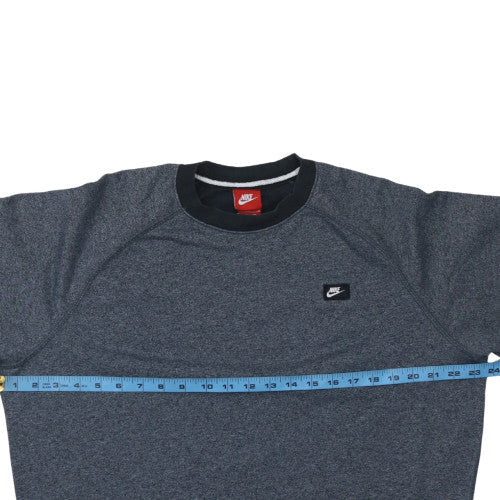 Nike Mens Grey Crew Neck Pullover Sweatshirt L Regular Fit