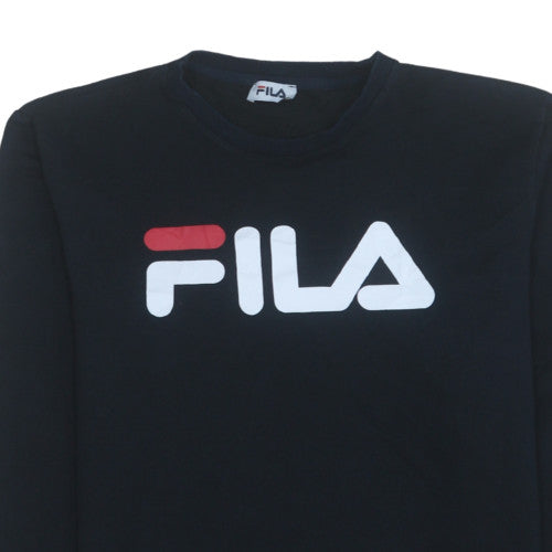 Additional view of Fila men’s black xl crew neck pullover sweatshirt