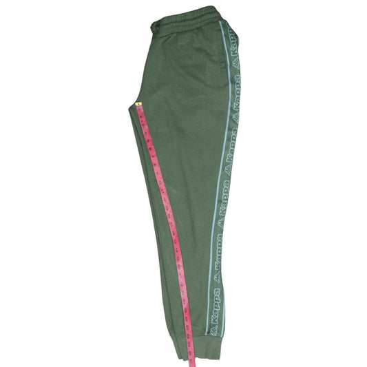 Kappa Men’s Green Jogger Trousers XL Logo Tape Casual Wear