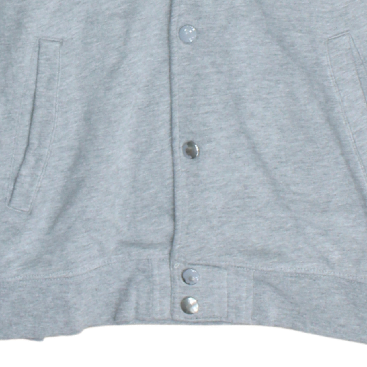Carhartt Men's Grey Snap Button Hooded Fleece Jacket M