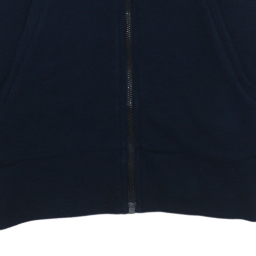 Additional view of adidas Men’s Blue Full Zip Hoodie Small Fleece Sportswear