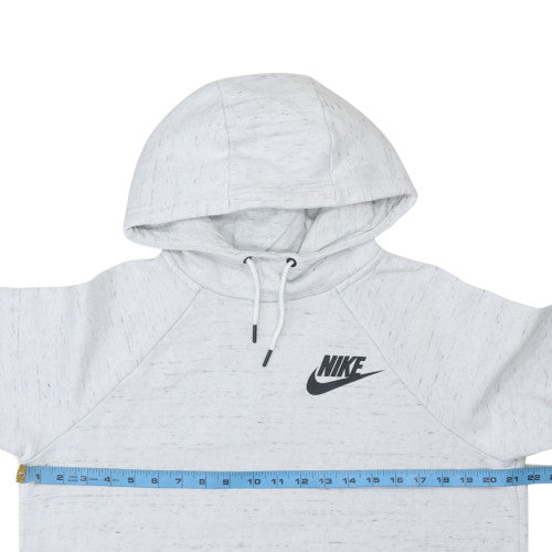 Nike Women’s Grey Pullover Hoodie Medium Cotton Blend Casual