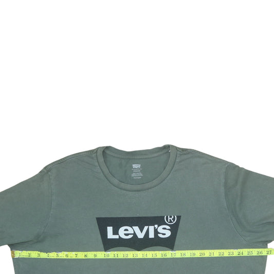 Levi's Women's Green 2XL Basic Crew Neck Short Sleeve T-Shirt