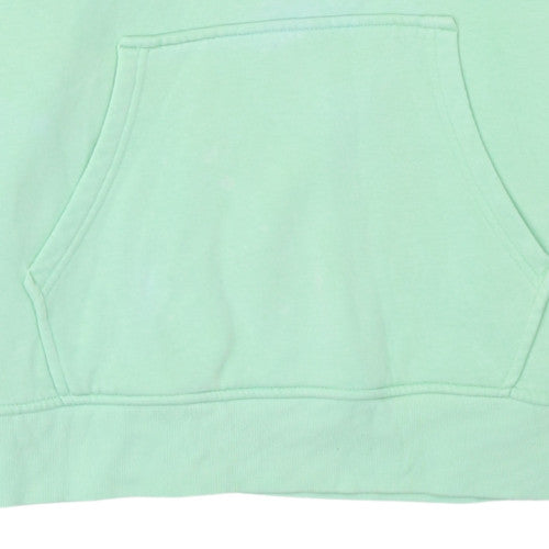 Adidas Women Mint Green Pullover Hoodie Size M Cotton Blend