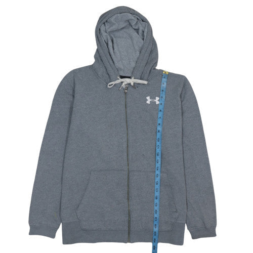Under Armour Men's Grey Full Zip Hoodie Size L Relaxed Fit