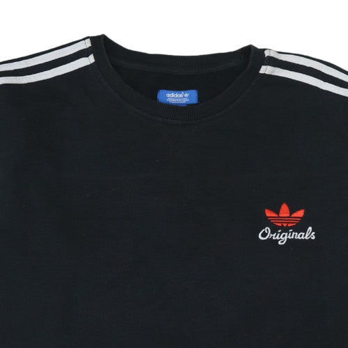 Adidas Originals Men's Black XL Crew Neck Sweatshirt Pullover