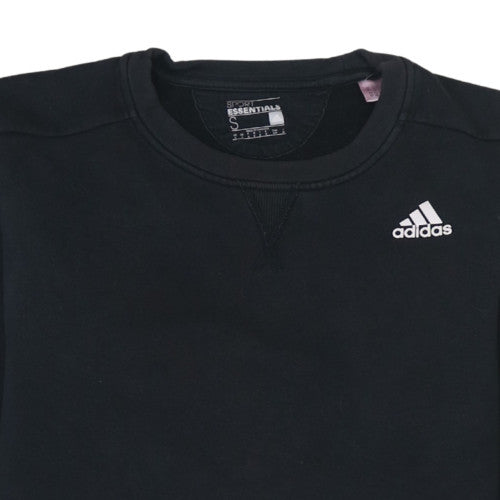 Additional view of Adidas Men’s Black Crew Neck Sweatshirt S Regular Fit Pullover