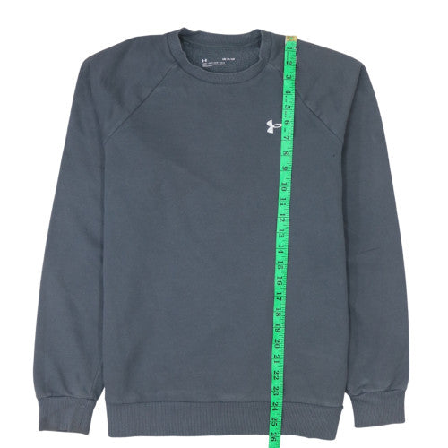 Under Armour Men's Grey Small Crew Neck Pullover Sweatshirt