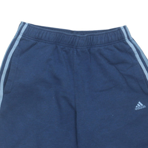 Adidas Men's Blue Athletic Shorts Size L Active Gym Training