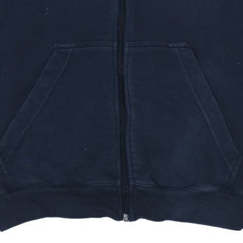 Adidas Men's Blue Full Zip Hoodie M Sports Fleece