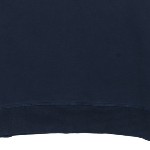 Calvin Klein Jeans Men's Blue Logo Crew Neck Cotton Sweatshirt M