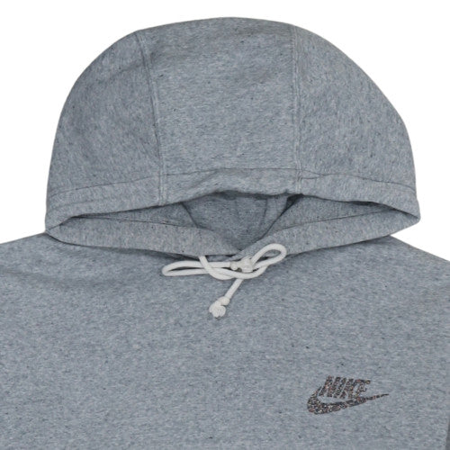 Nike Women's Grey Small Pullover Hoodie Sweatshirt with Logo