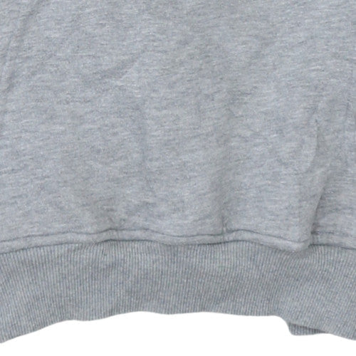 Additional view of Fila women’s grey pullover hoodie medium logo print casual sweatshirt