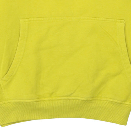 Additional view of Fila men’s yellow pullover hoodie l logo fleece sportswear