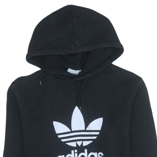 Additional view of Adidas men’s black pullover hoodie m logo fleece sweatshirt