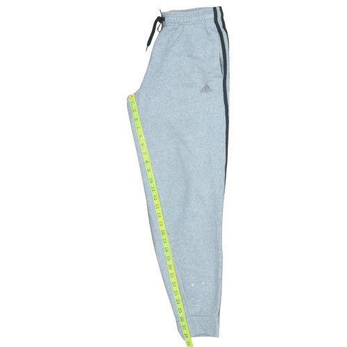 Adidas Boys Grey Jogger Sweatpants 13-14 Years Elastic Waist Fleece