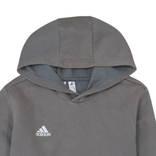Additional view of Adidas boys’ grey pullover hoodie 13-14 years fleece lined classic fit