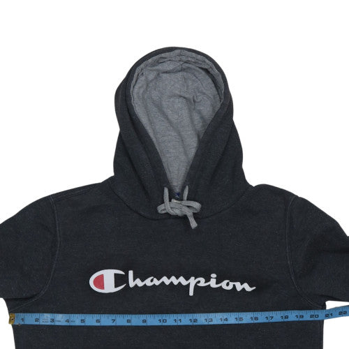 Champion Men's Black Pullover Hoodie Small Fleece Logo Sportswear